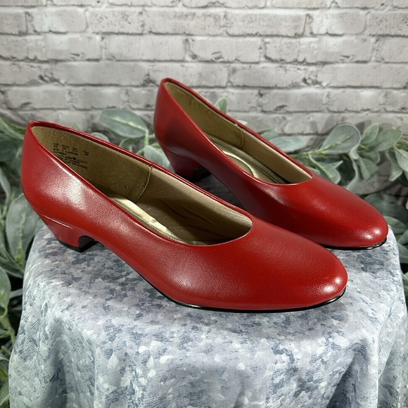 Hush Puppies Soft Style Angel ll Red Comfort Dress Low-Heels WMS 8.5M❤️EUC❤️ - Picture 8 of 9